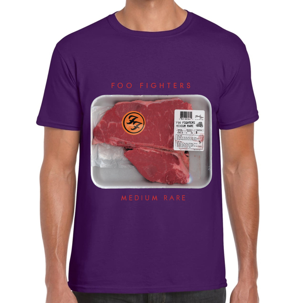 Playera Foo Fighters Medium Rare Algodón Premium #593