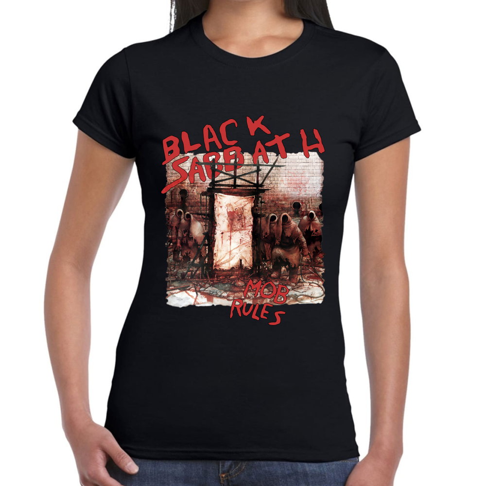 Black Sabbath Mob Rules Algodón Premium #599 Imagen secundaria del producto