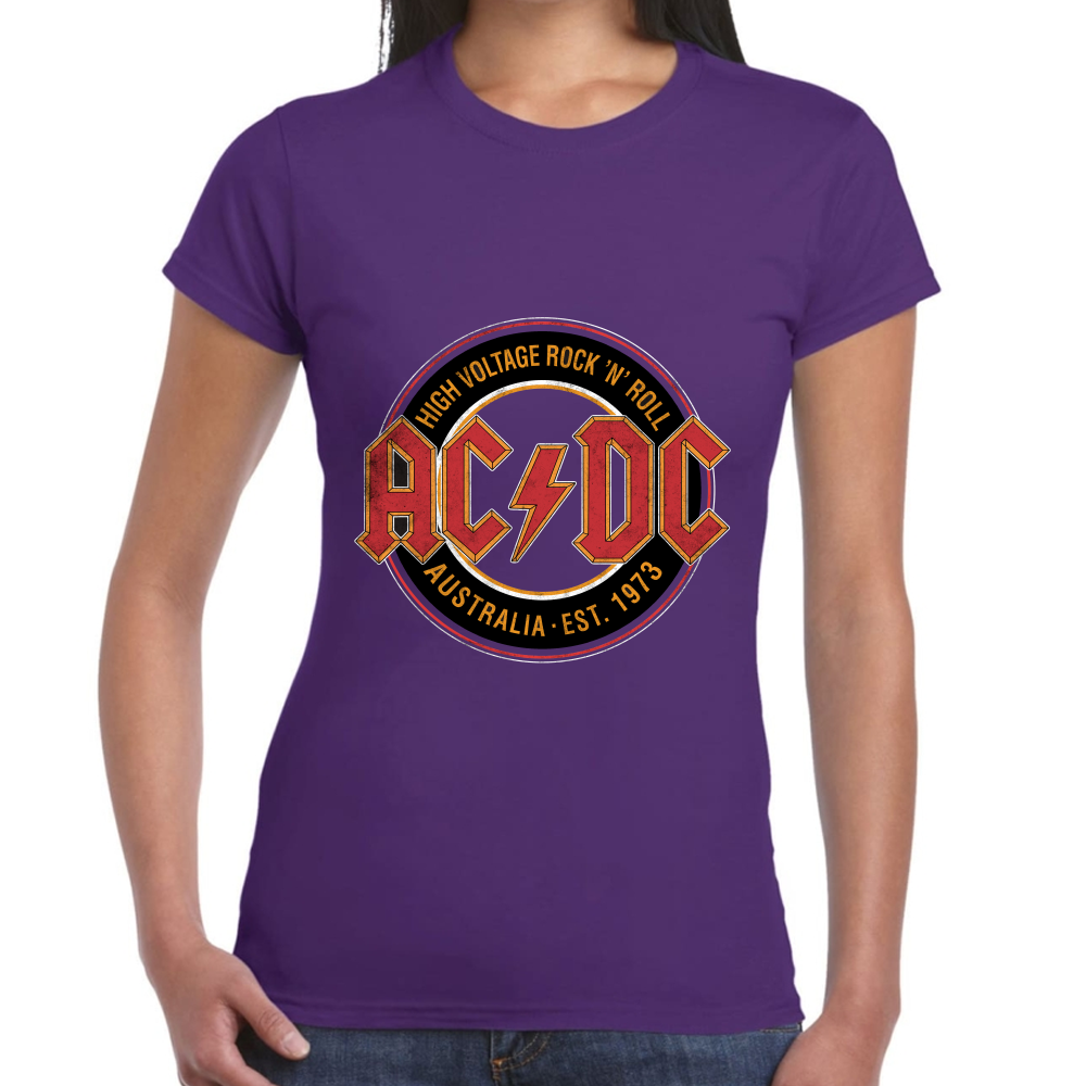 Playera  AC/DC High Voltage Algodón Premium #600