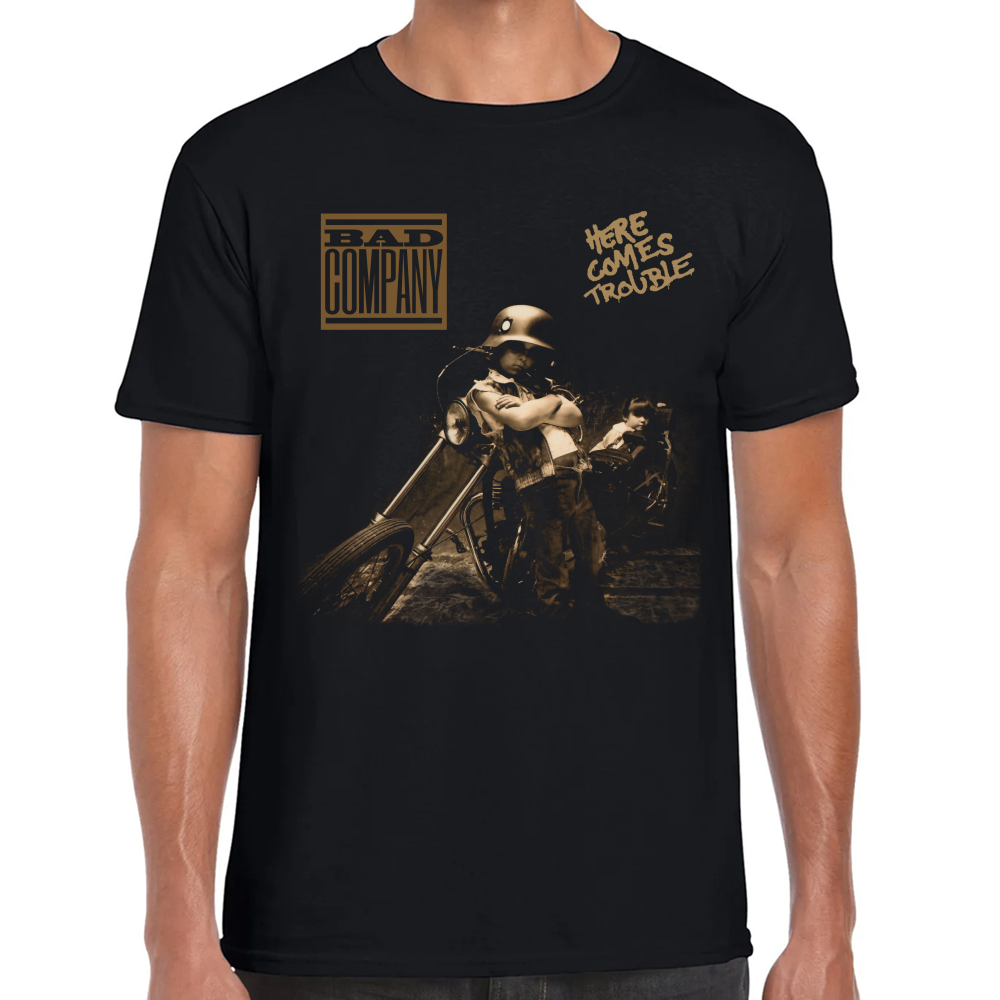 Playera Bad Company Here Comes Trouble  Algodón Premium #602