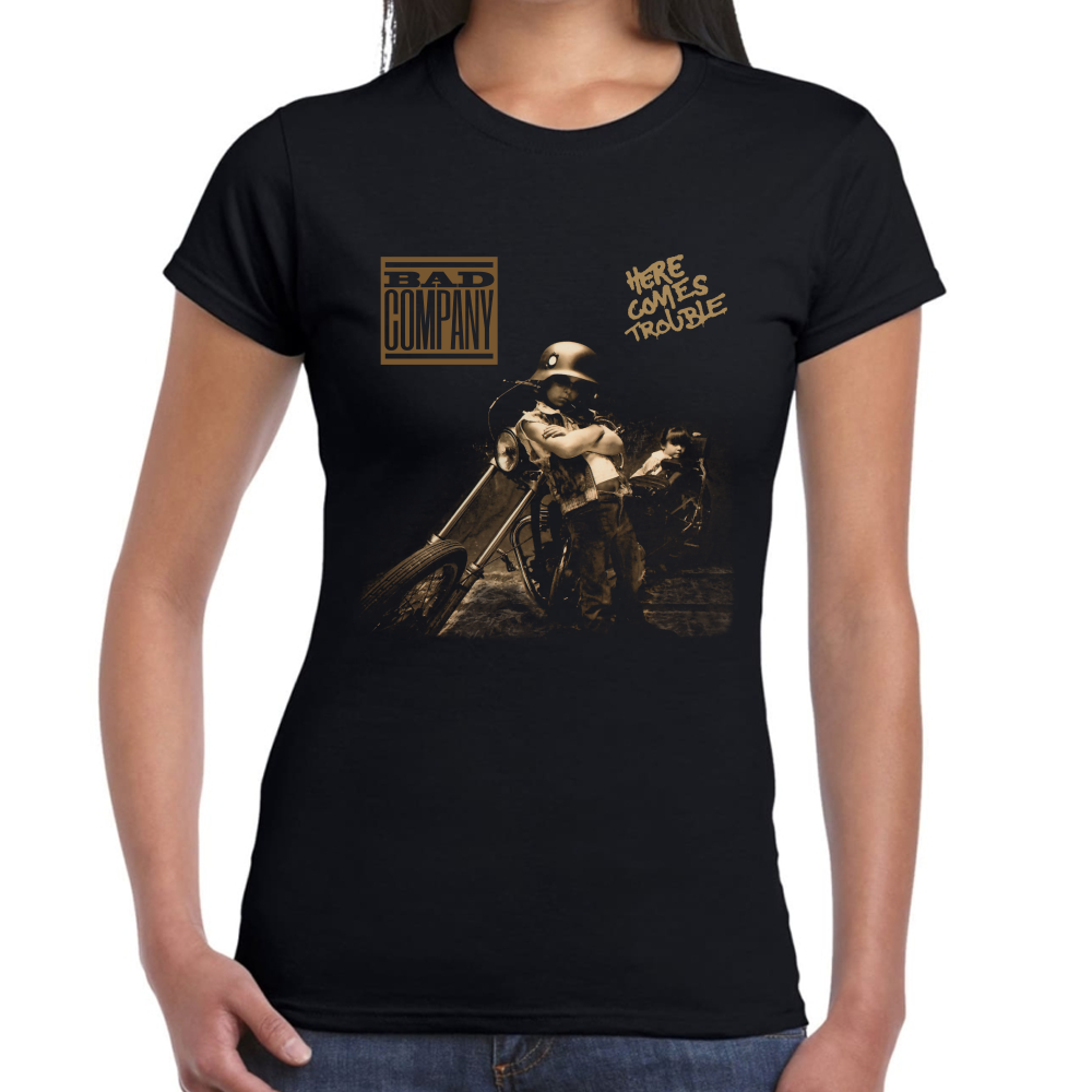 Playera Bad Company Here Comes Trouble  Algodón Premium #602 Imagen secundaria del producto
