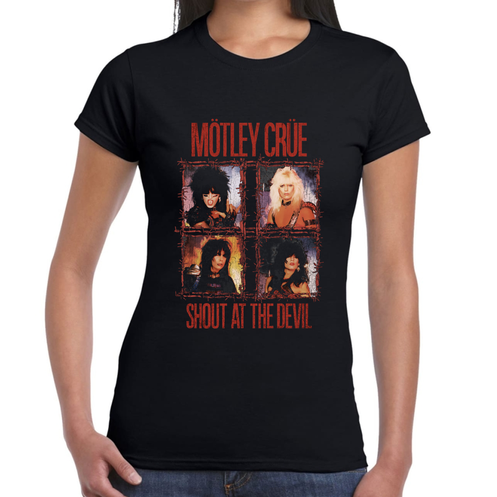 Playera Mötley Crüe Shout at the Devil Algodón Premium #605
