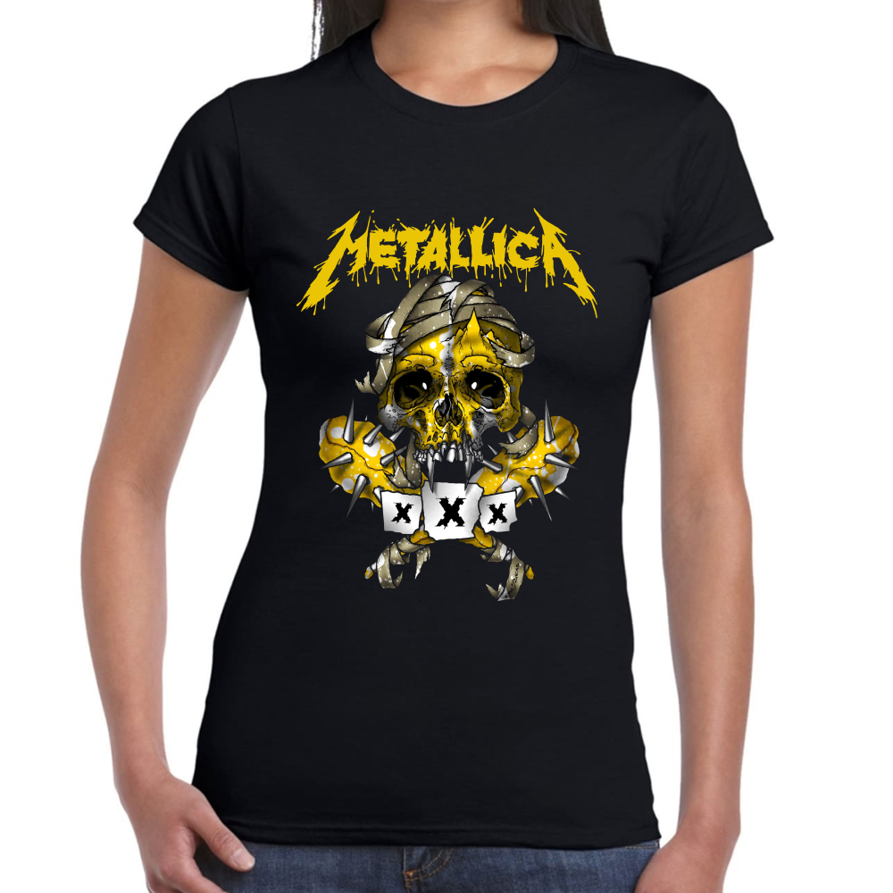 Playera Metallica Algodón Premium #620