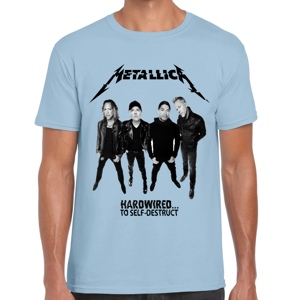 Playera Metallica Hardwired To Self Destruct Algodón Premium #621