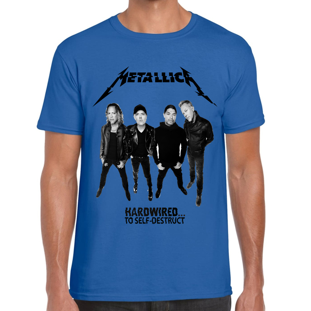 Playera Metallica Hardwired To Self Destruct Algodón Premium #621