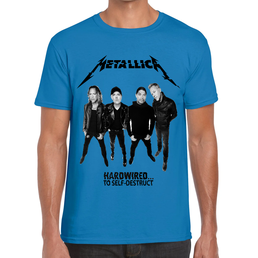 Playera Metallica Hardwired To Self Destruct Algodón Premium #621