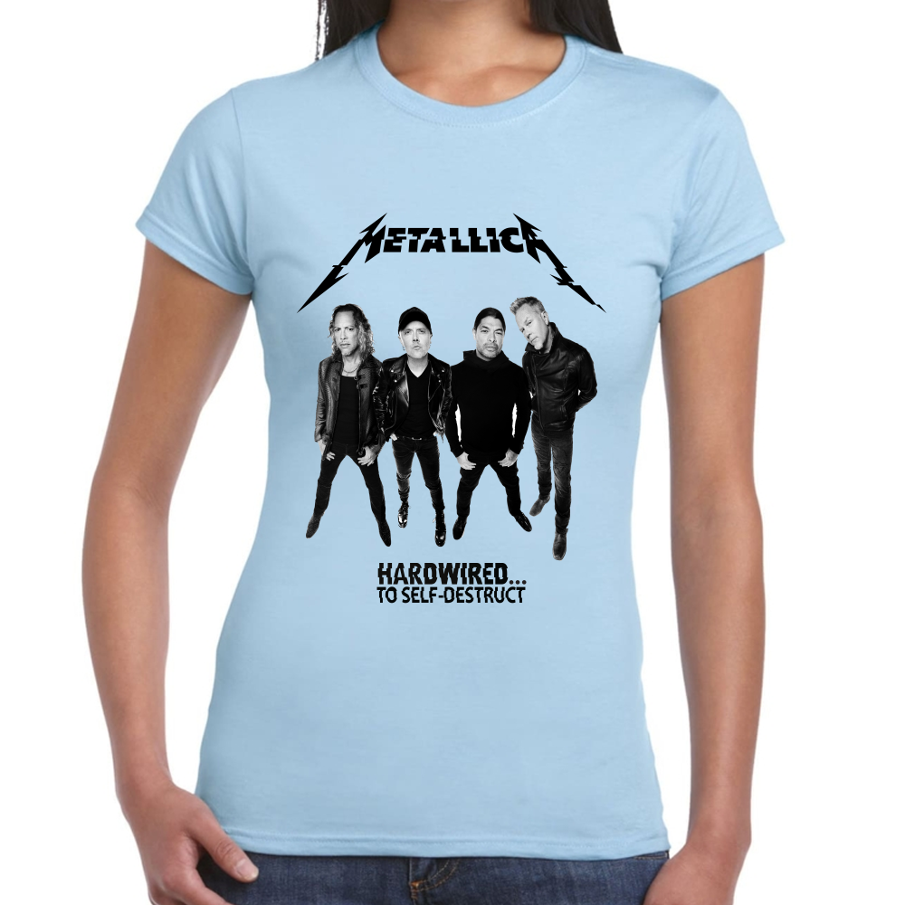 Playera Metallica Hardwired To Self Destruct Algodón Premium #621