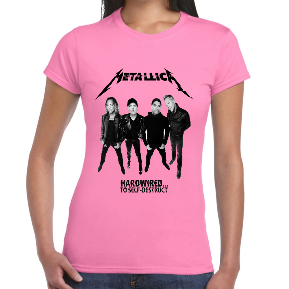 Playera Metallica Hardwired To Self Destruct Algodón Premium #621