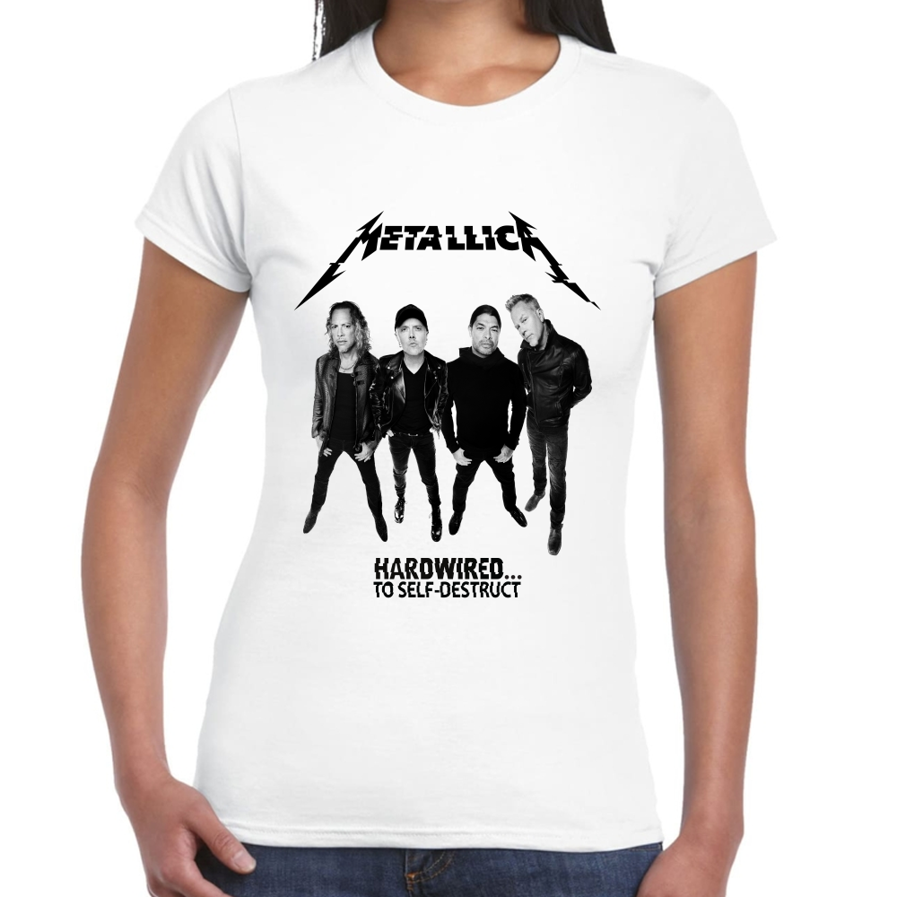 Playera Metallica Hardwired To Self Destruct Algodón Premium #621