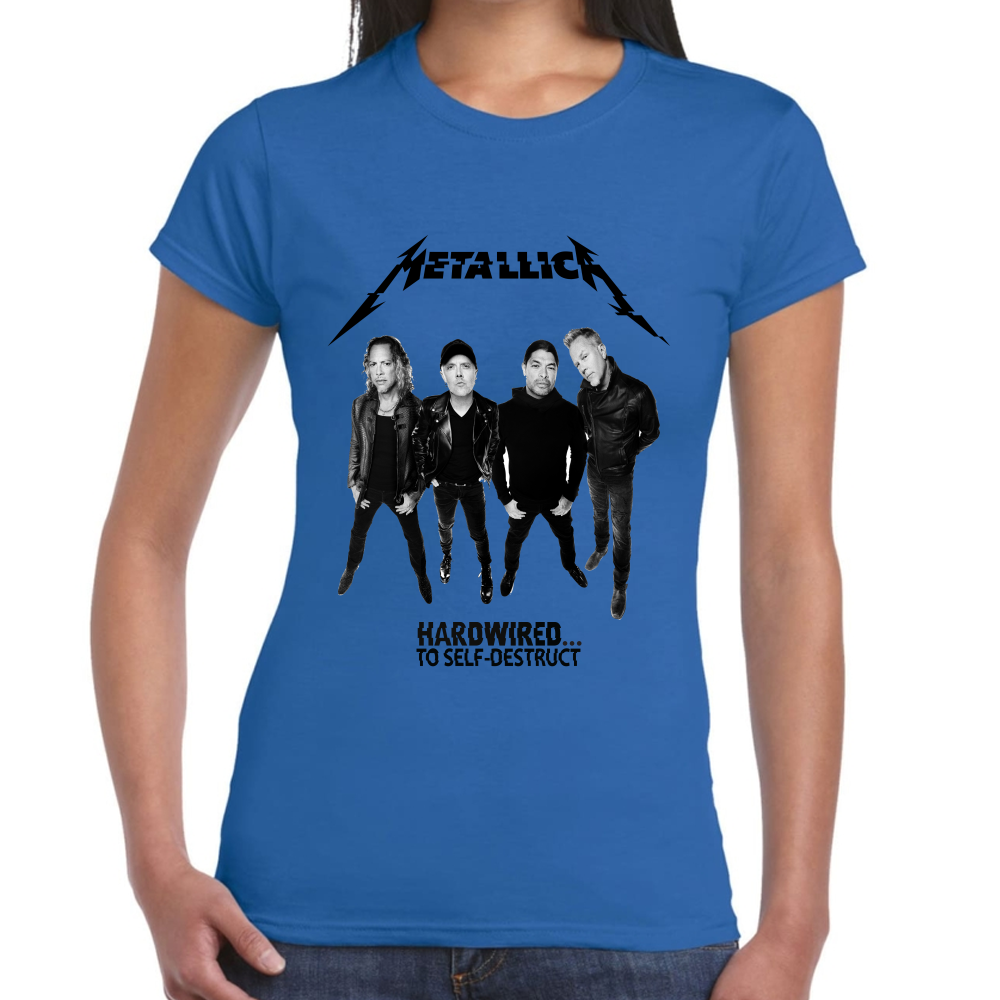 Playera Metallica Hardwired To Self Destruct Algodón Premium #621