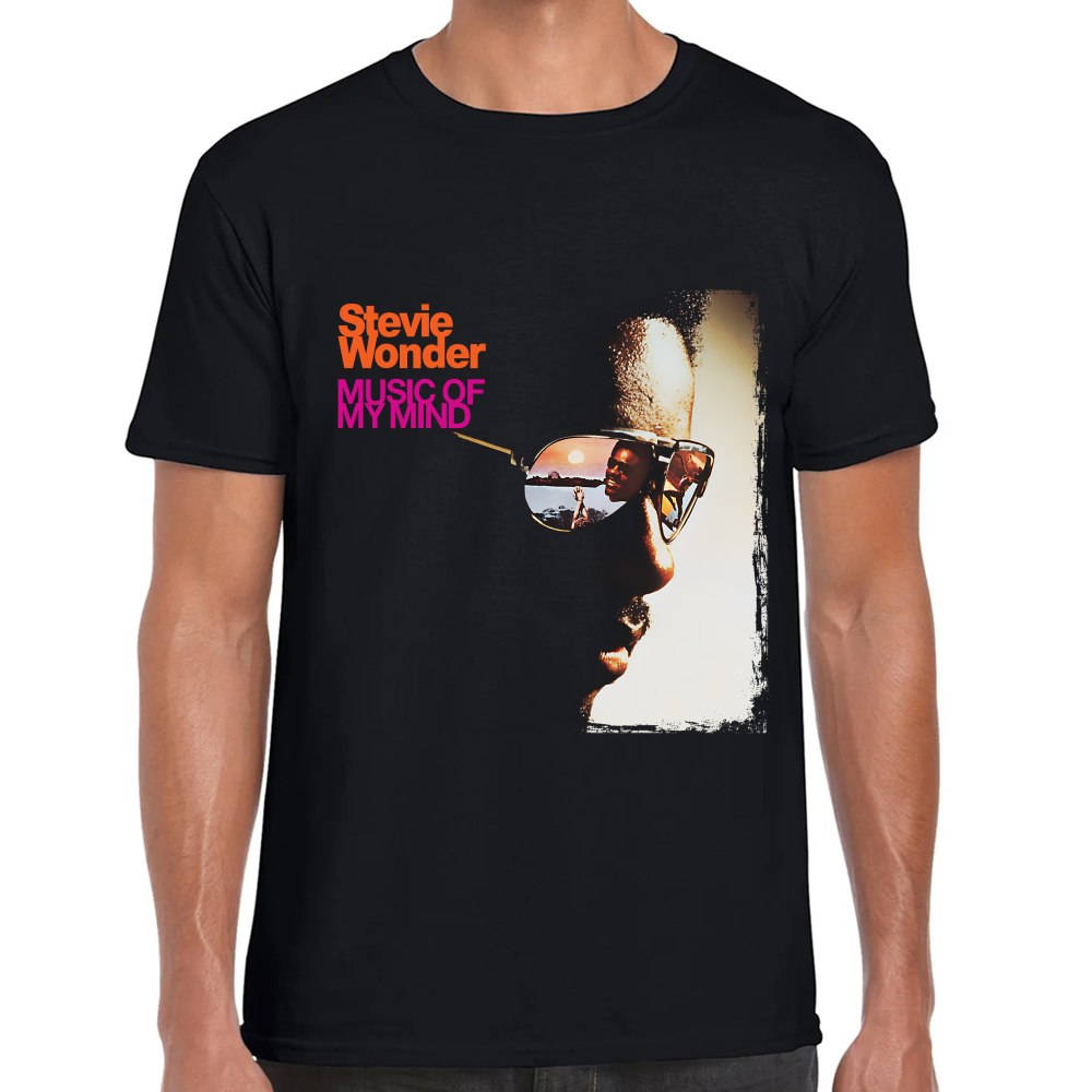 Playera Stevie Wonder Music of my mind Algodón Premium #622