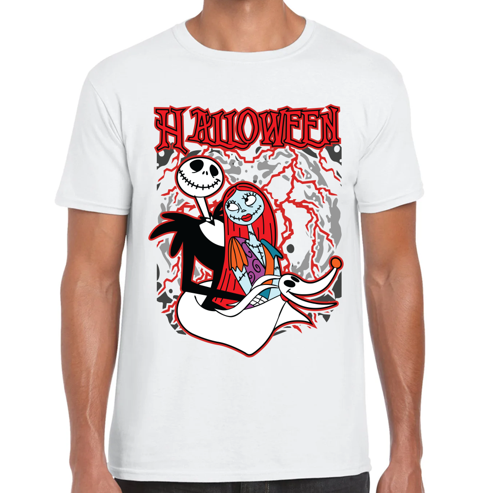 Playera Jack Skellington y Sally El Extraño Mundo de Jack Algodón Premium #632