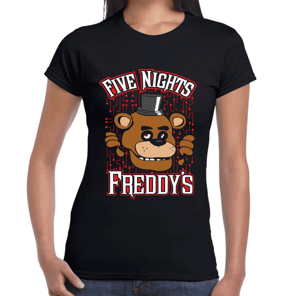 Playera Five Nights at Freddy's Algodón Premium #635