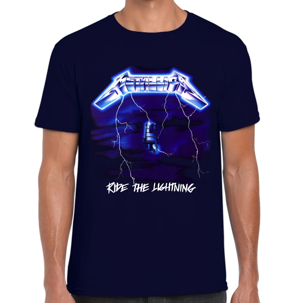 Playera Metallica Ride the Lightning Algodón Premium #636