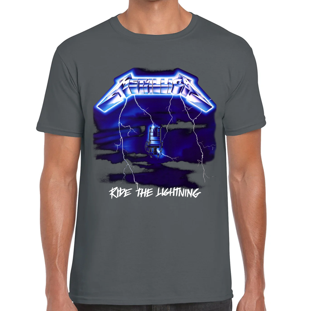 Playera Metallica Ride the Lightning Algodón Premium #636