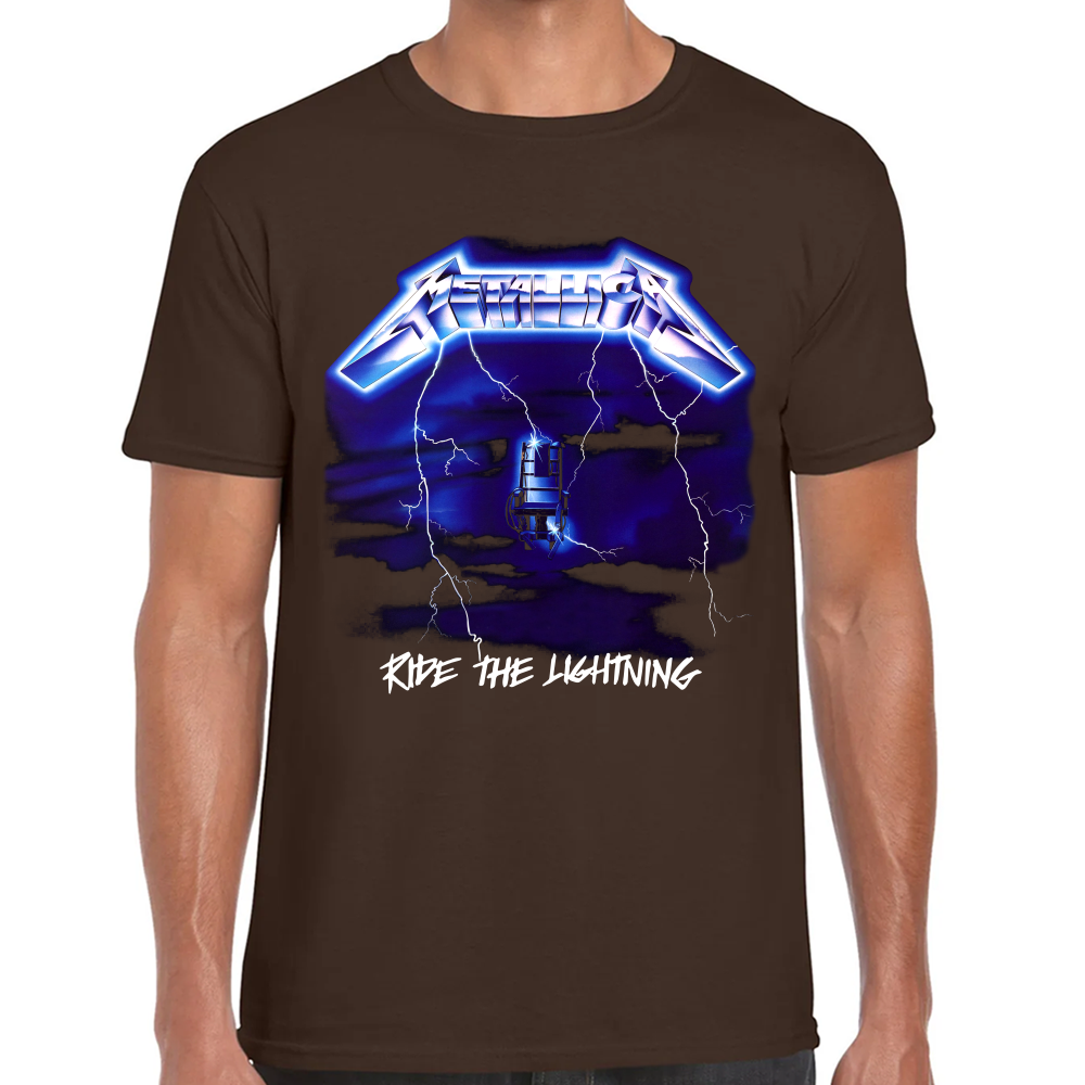 Playera Metallica Ride the Lightning Algodón Premium #636