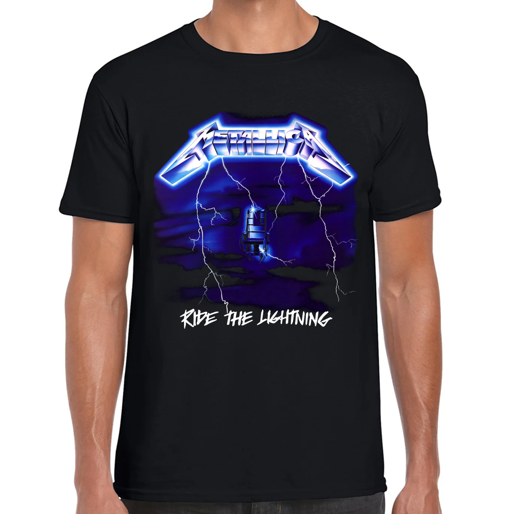 Playera Metallica Ride the Lightning Algodón Premium #636