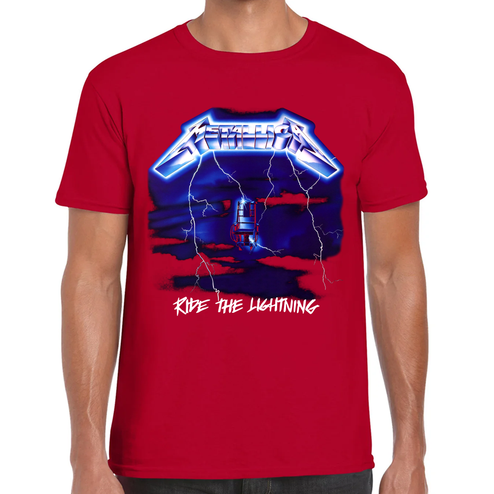 Playera Metallica Ride the Lightning Algodón Premium #636