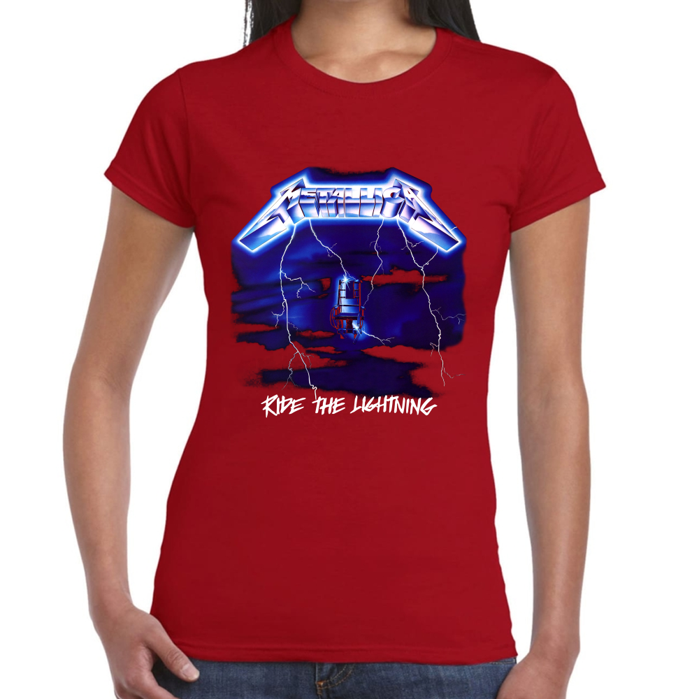 Playera Metallica Ride the Lightning Algodón Premium #636