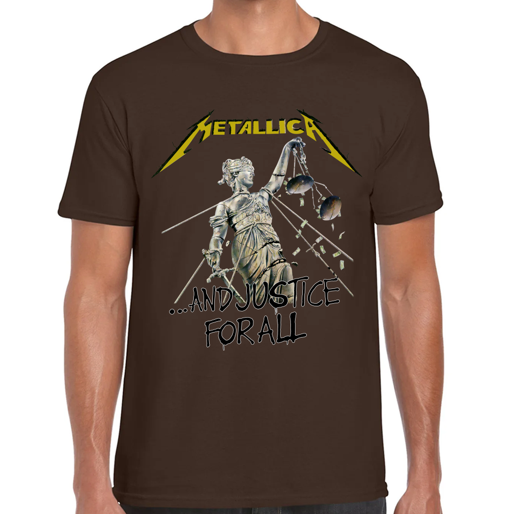 Playera Metallica And Justice for All Algodón Premium #638