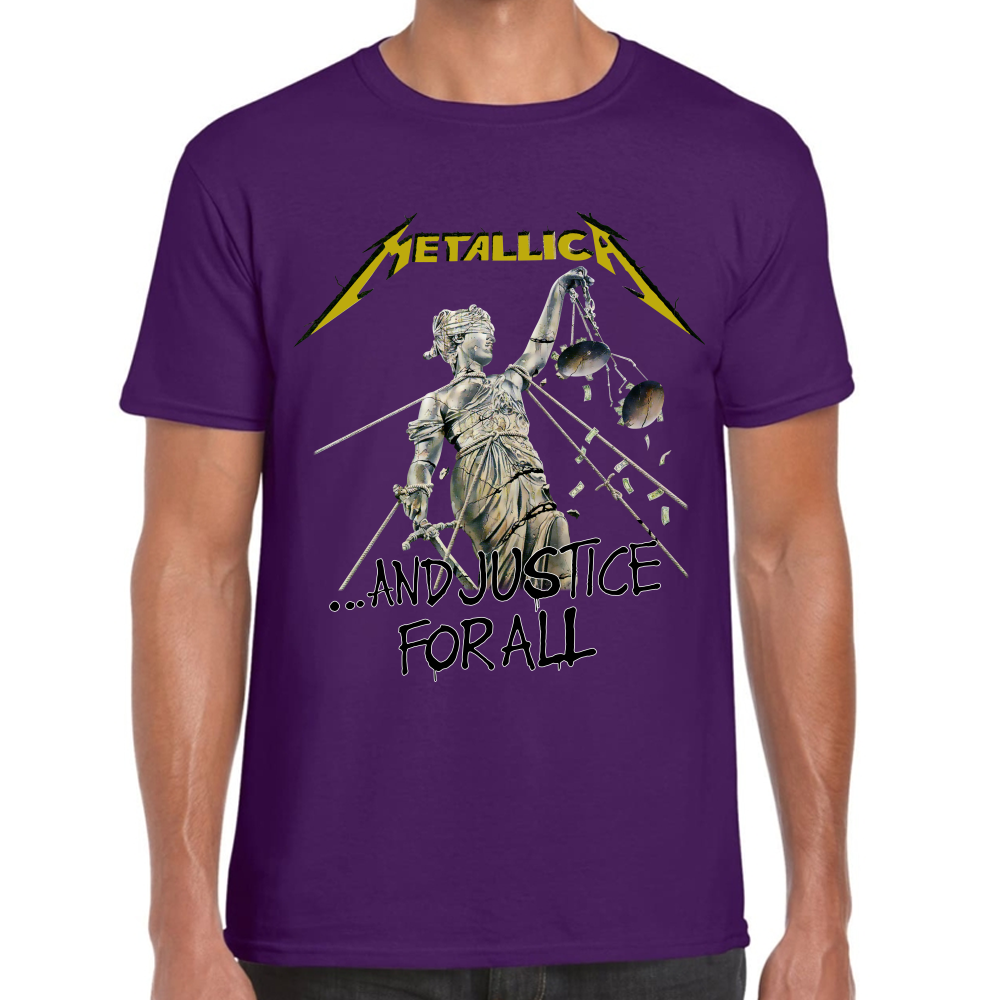 Playera Metallica And Justice for All Algodón Premium #638