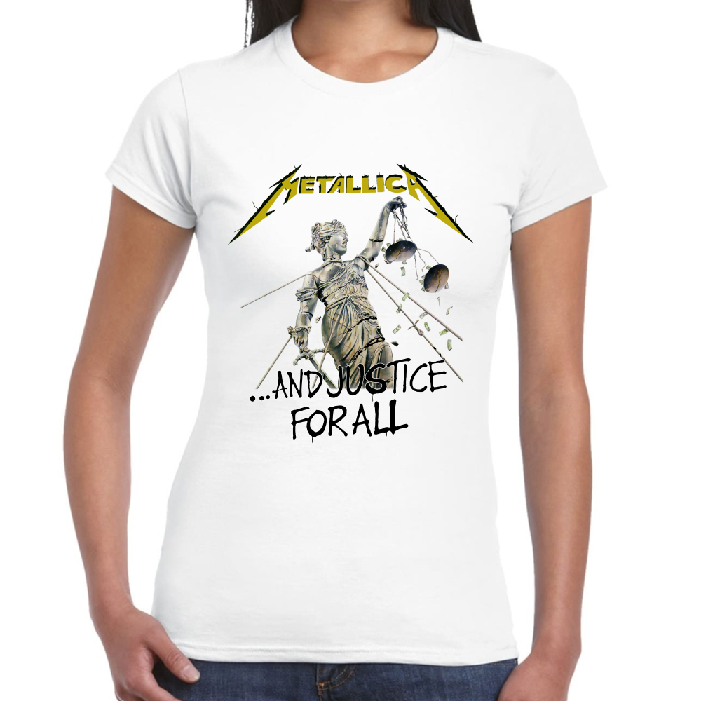 Playera Metallica And Justice for All Algodón Premium #638
