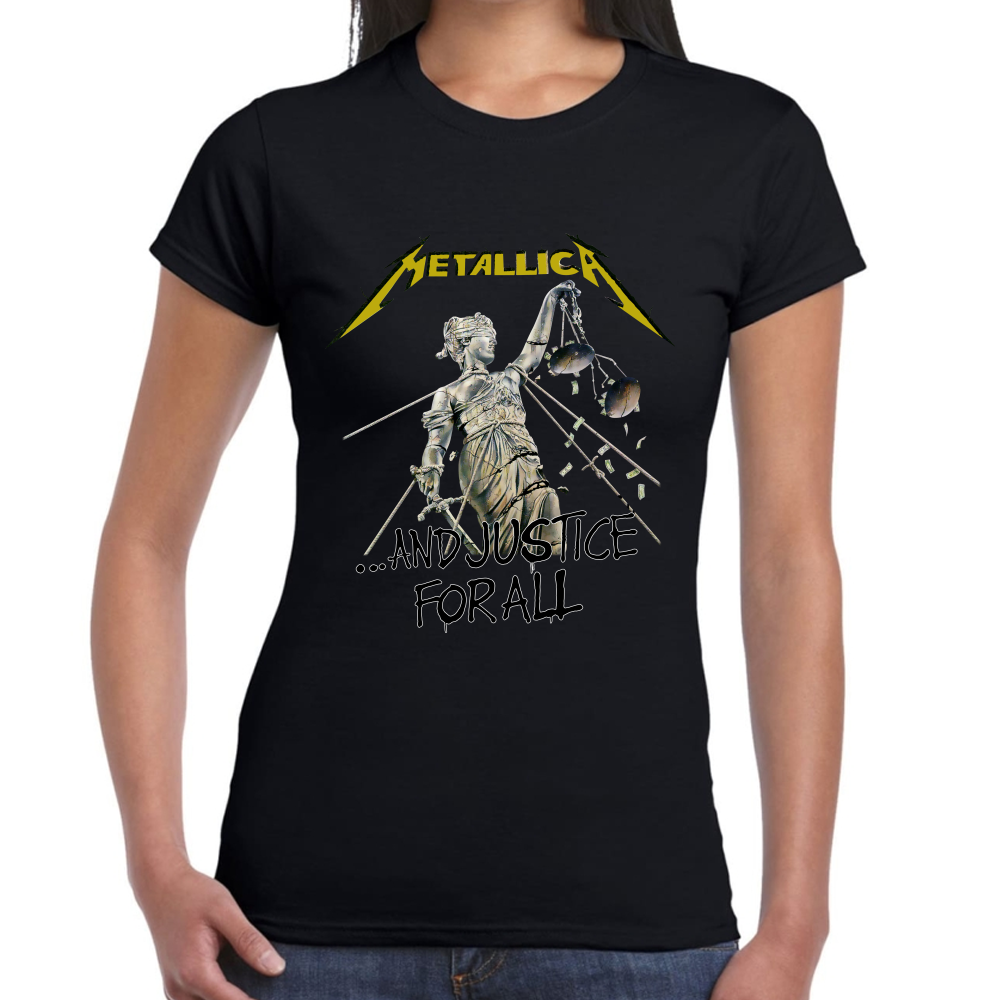 Playera Metallica And Justice for All Algodón Premium #638 Imagen secundaria del producto