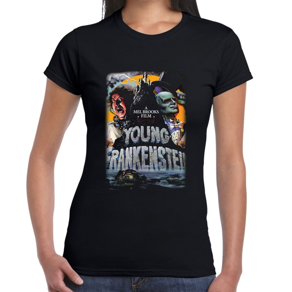Playera Young Frankenstein 1974 Algodón Premium #641 Imagen secundaria del producto