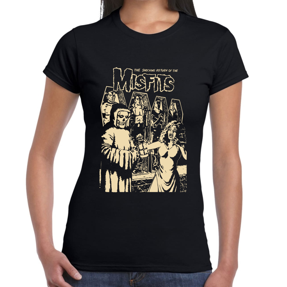 Playera Misfits Shocking Return Algodón Premium #651