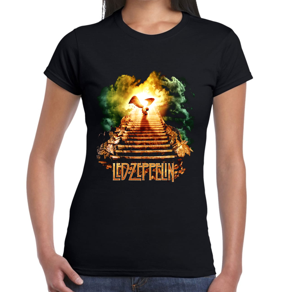 Playera Led Zeppelin Stairway To Heaven Algodón Premium #657 Imagen secundaria del producto