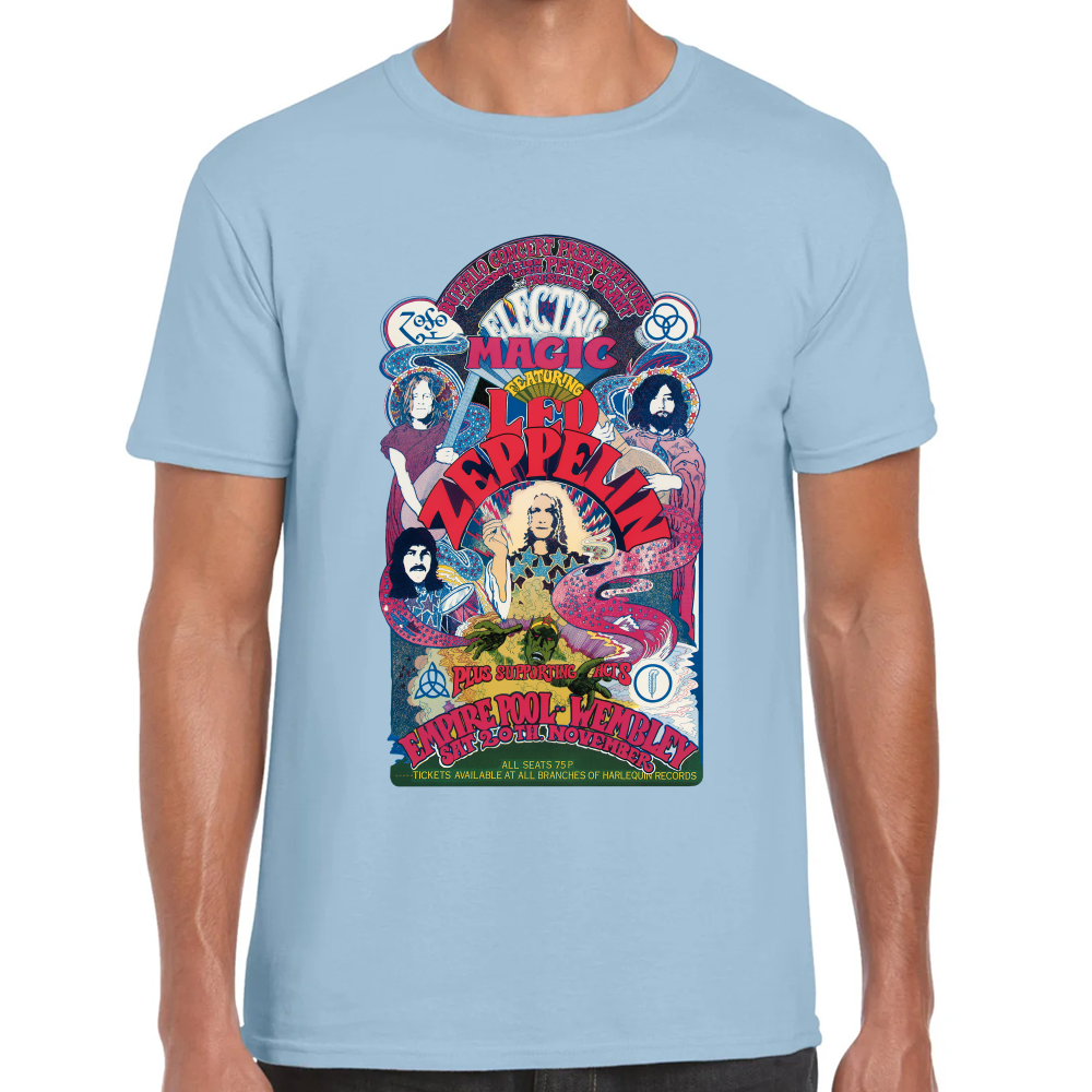 Playera Led Zeppelin Electric Magic Algodón Premium #658