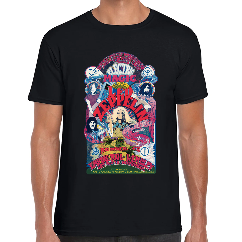 Playera Led Zeppelin Electric Magic Algodón Premium #658
