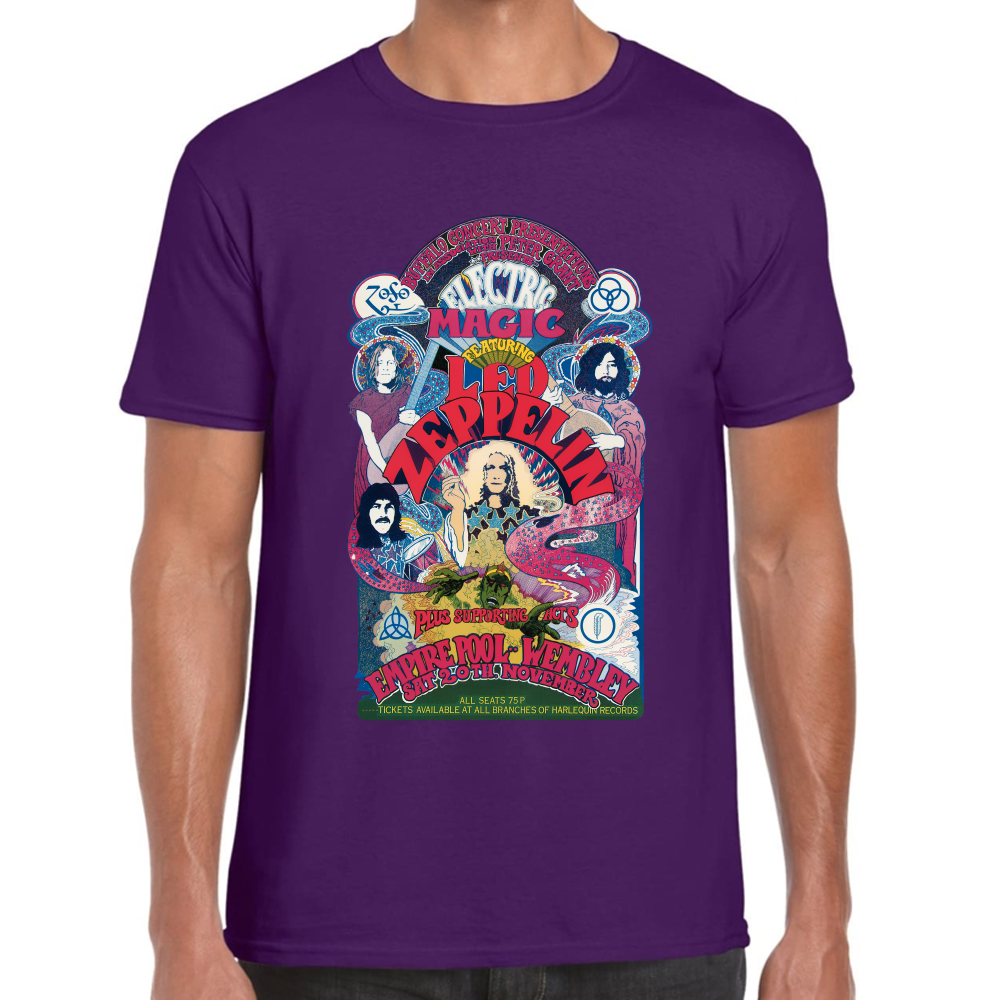 Playera Led Zeppelin Electric Magic Algodón Premium #658