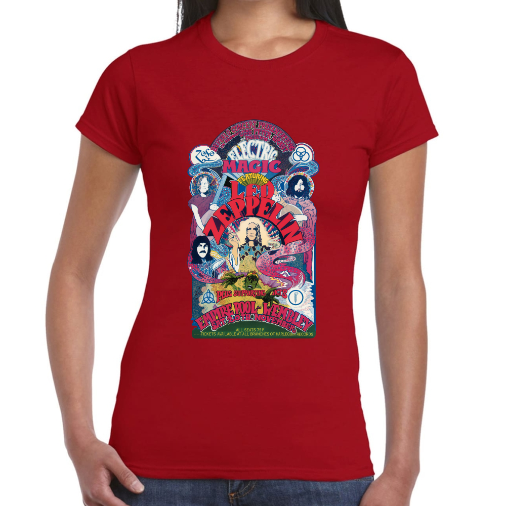Playera Led Zeppelin Electric Magic Algodón Premium #658