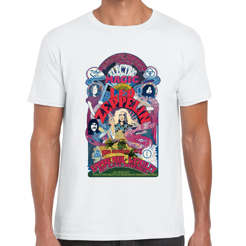 Playera Led Zeppelin Electric Magic Algodón Premium #658