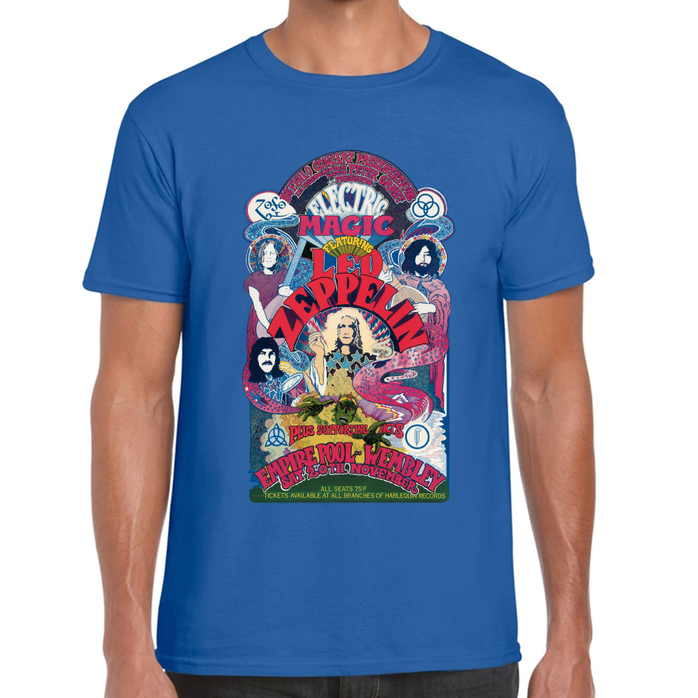 Playera Led Zeppelin Electric Magic Algodón Premium #658
