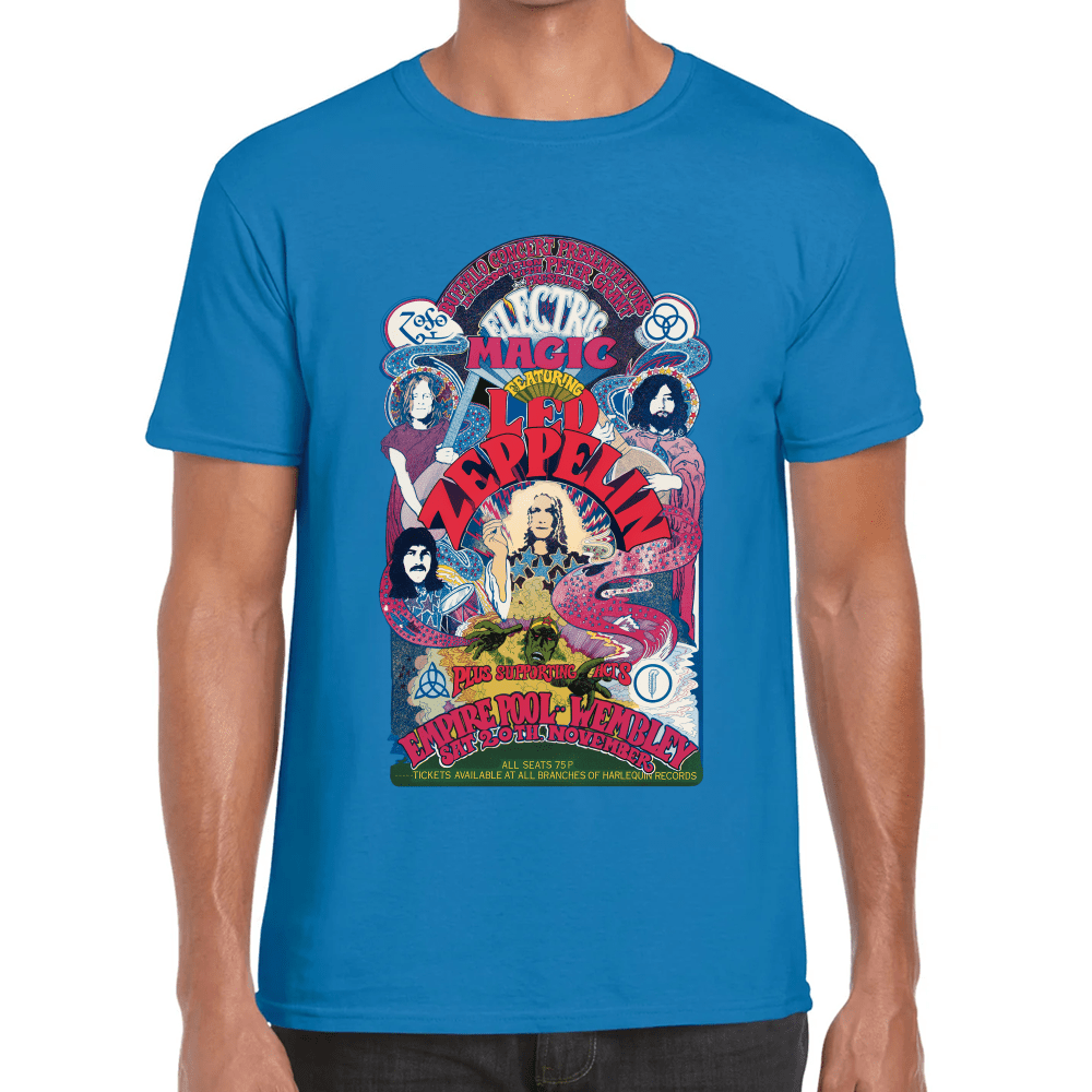 Playera Led Zeppelin Electric Magic Algodón Premium #658