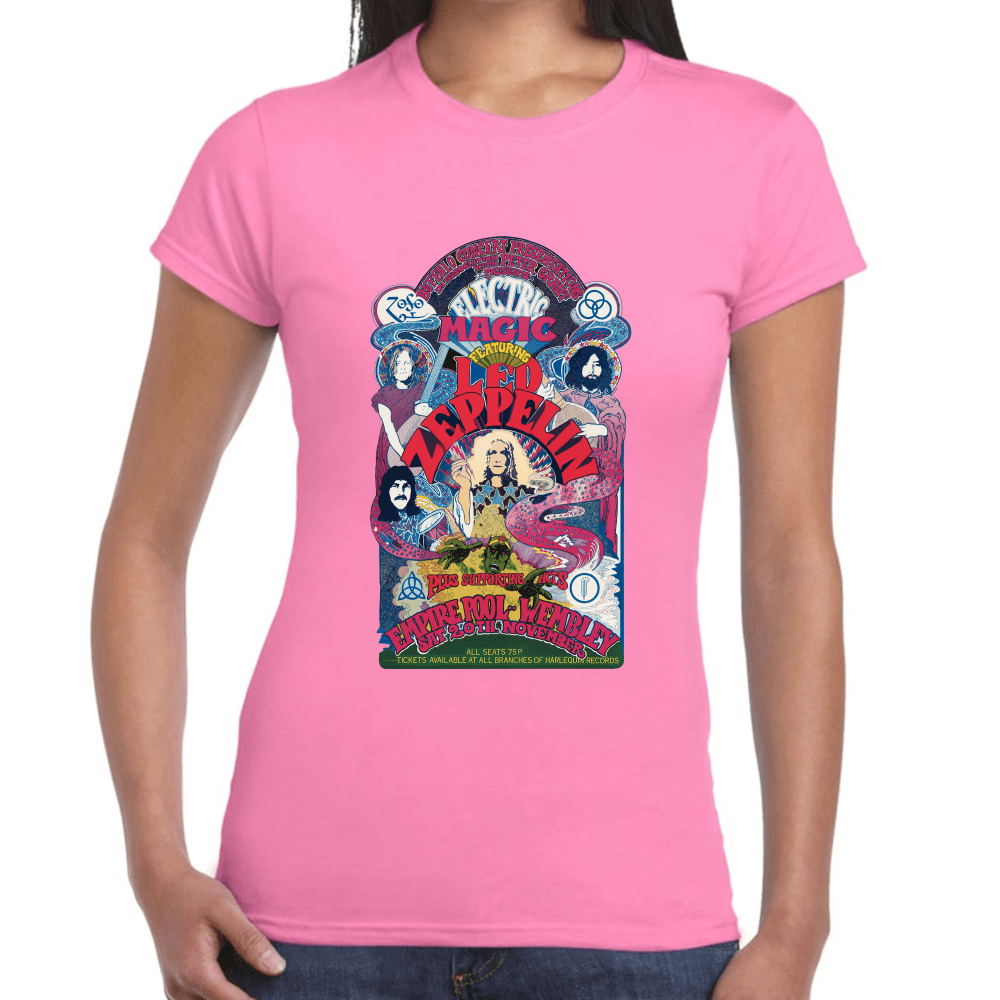 Playera Led Zeppelin Electric Magic Algodón Premium #658