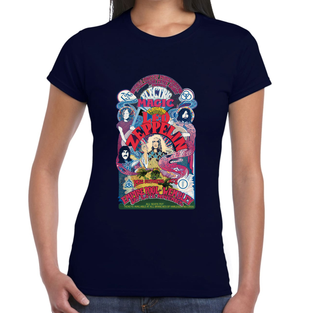 Playera Led Zeppelin Electric Magic Algodón Premium #658