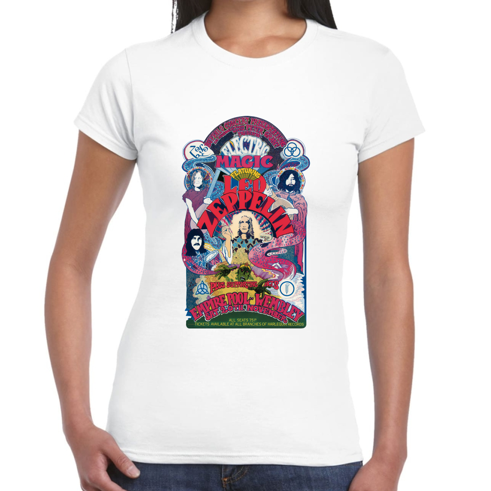 Playera Led Zeppelin Electric Magic Algodón Premium #658