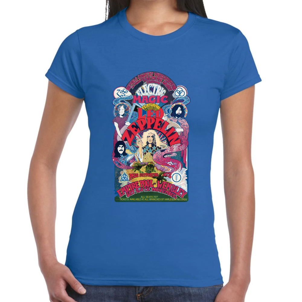 Playera Led Zeppelin Electric Magic Algodón Premium #658