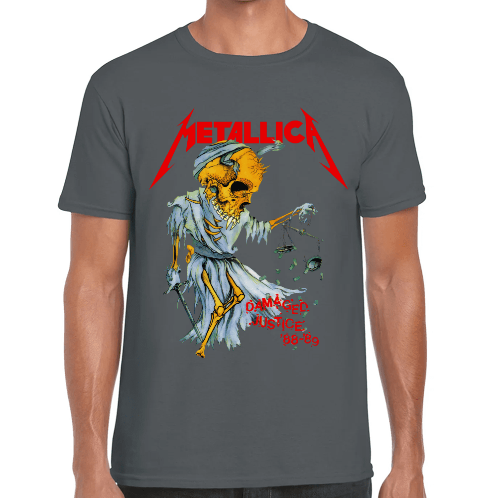 Playera Metallica Damaged Justice Algodón Premium #659