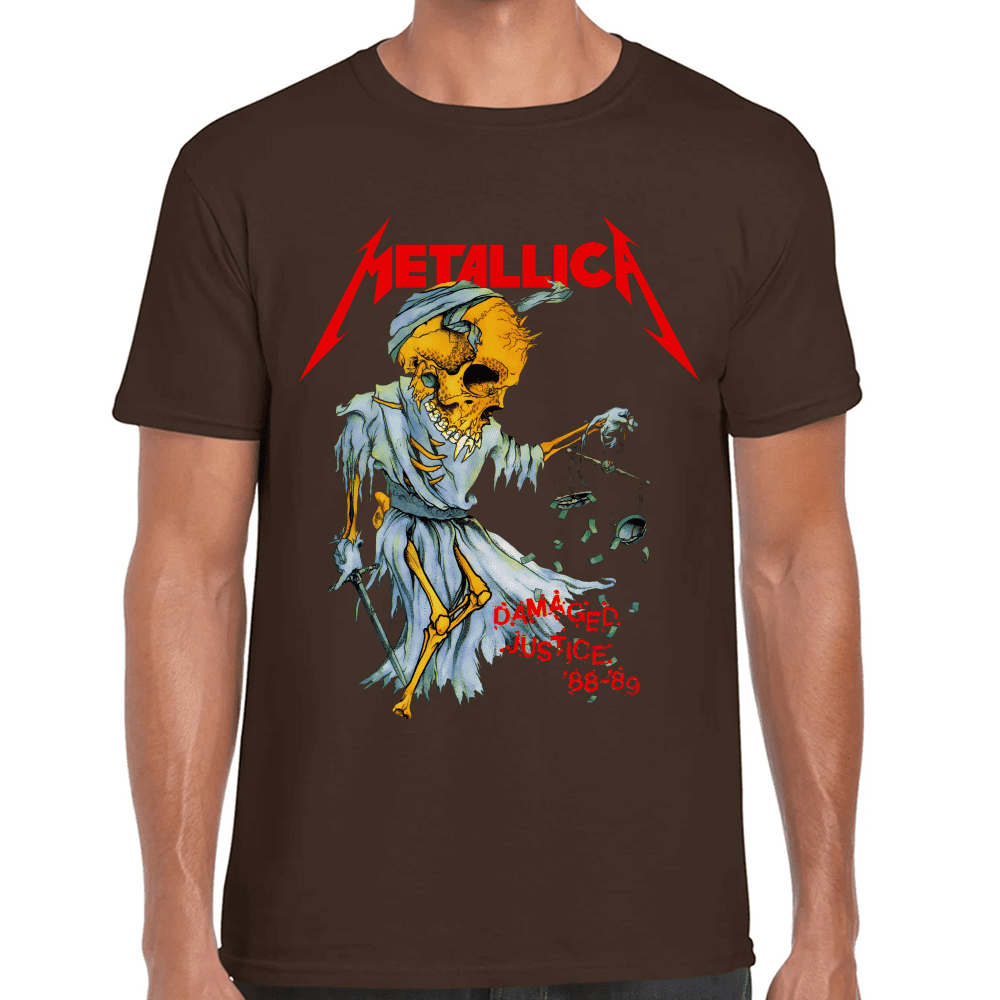 Playera Metallica Damaged Justice Algodón Premium #659