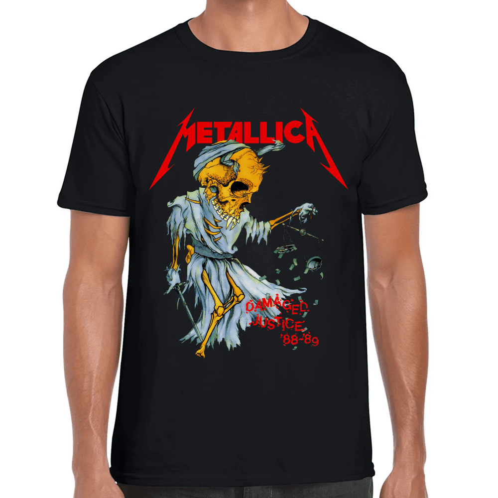 Playera Metallica Damaged Justice Algodón Premium #659