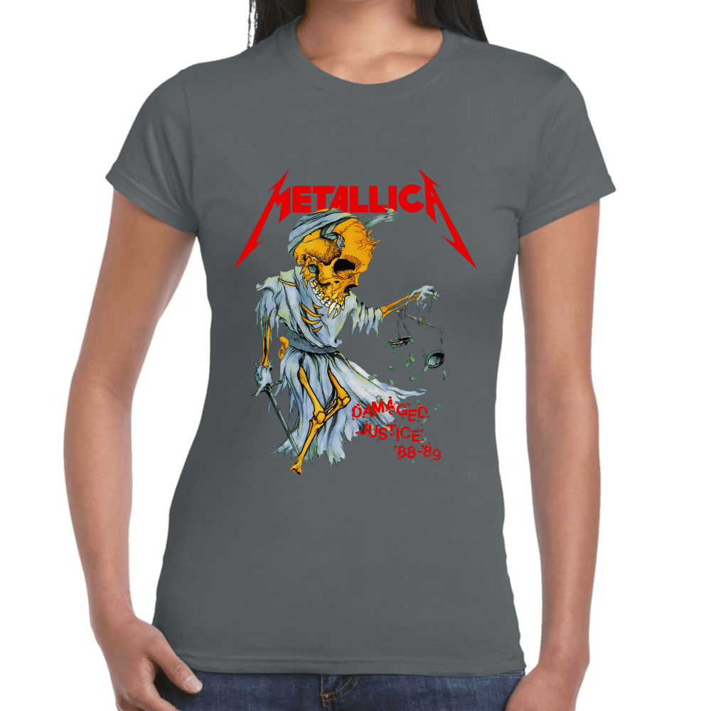 Playera Metallica Damaged Justice Algodón Premium #659