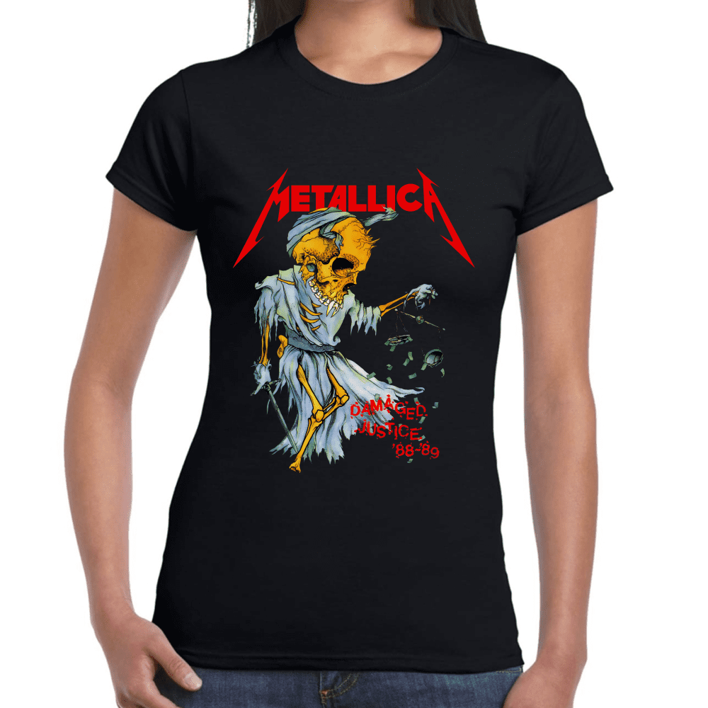 Playera Metallica Damaged Justice Algodón Premium #659