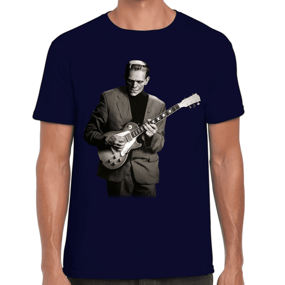 Playera Frankenstein Tocando La Guitarra Algodón Premium #665