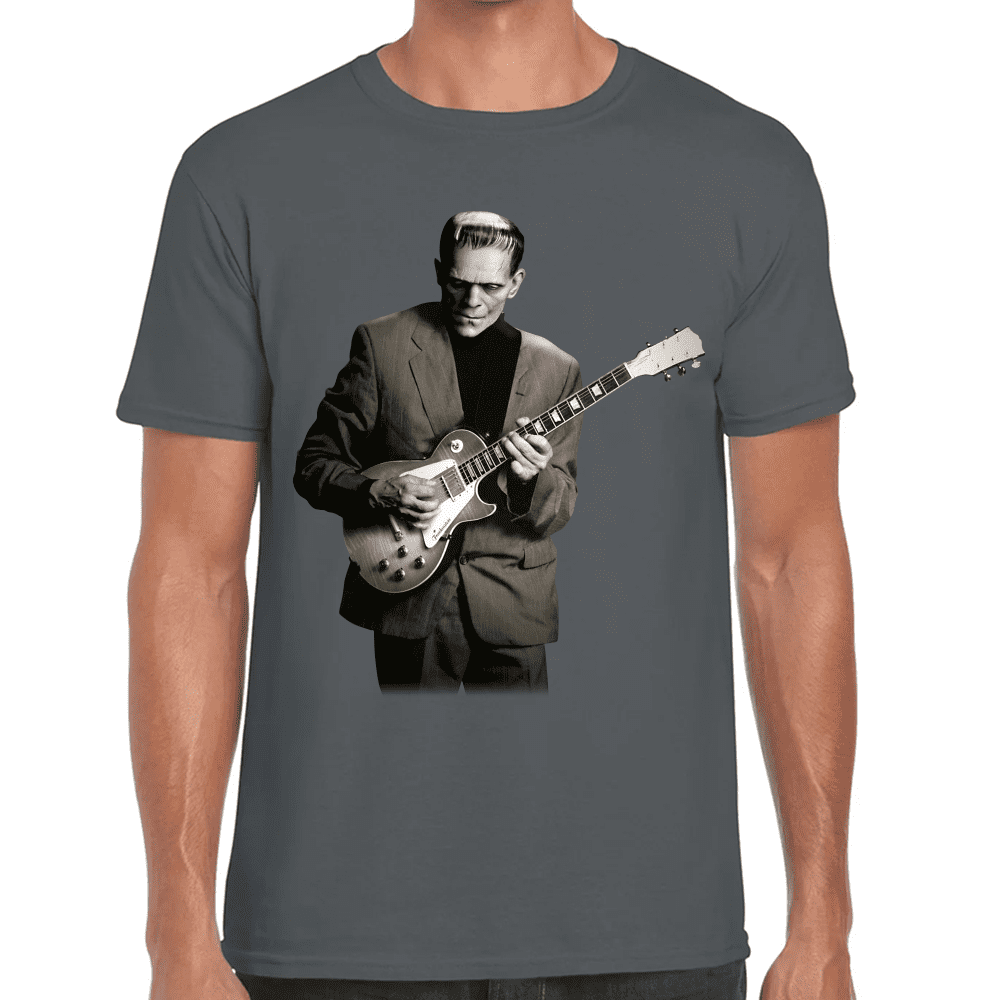 Playera Frankenstein Tocando La Guitarra Algodón Premium #665