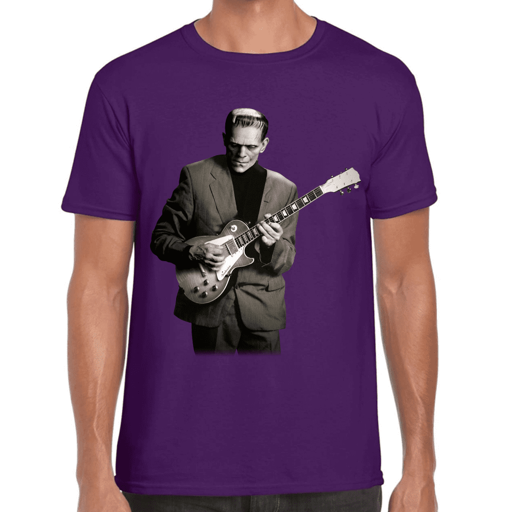 Playera Frankenstein Tocando La Guitarra Algodón Premium #665