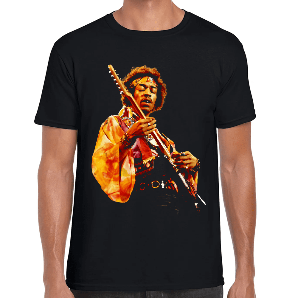 Playera Jimi Hendrix Algodón Premium #666